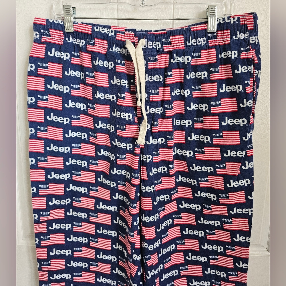 NWOT JEDCO Jeep Mens 100% Cotton Lounge Sleep Bottoms Pants - Picture 2 of 5